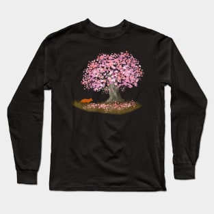 Sakura and Fox Long Sleeve T-Shirt